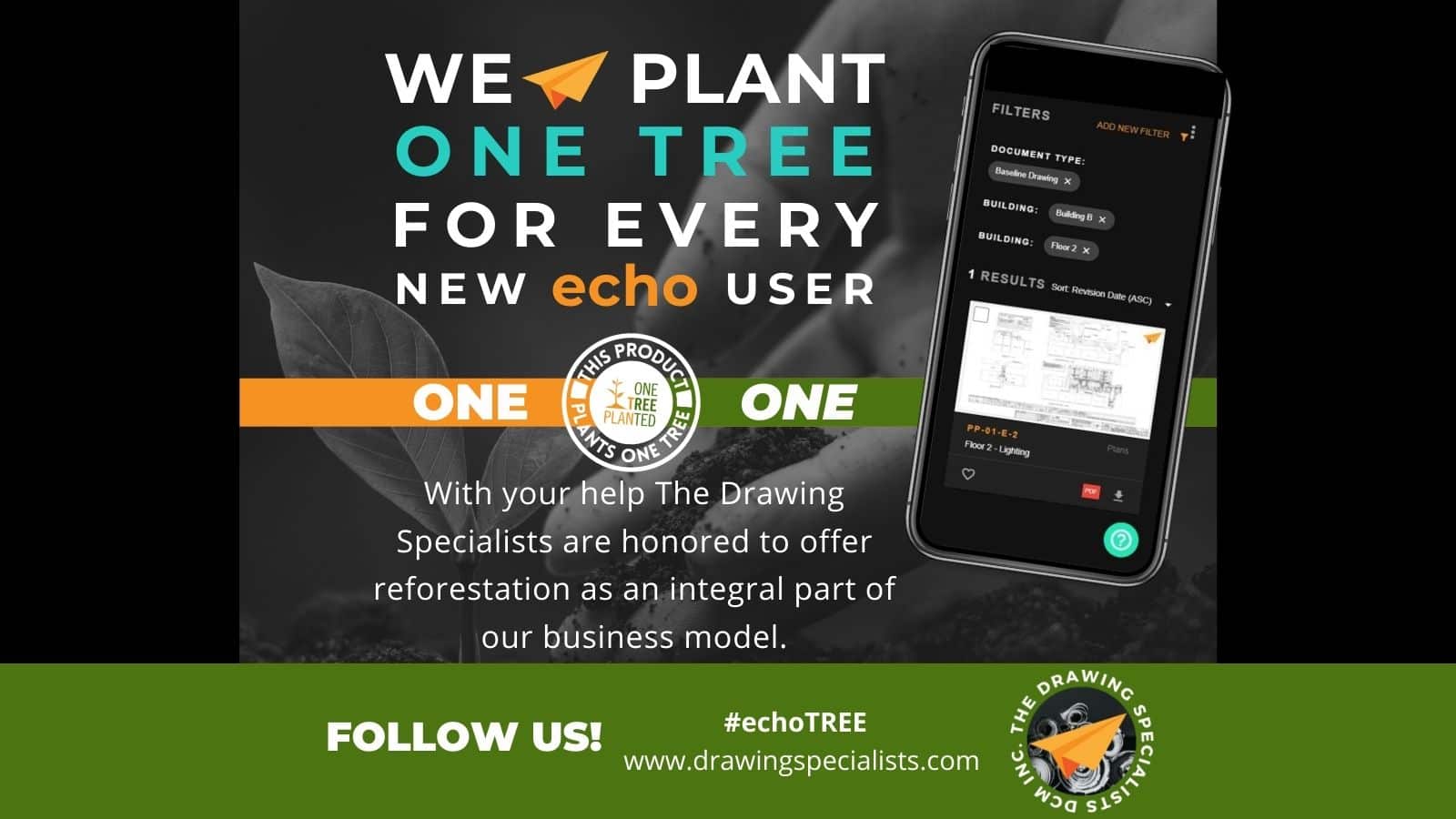 DCM Inc. partners with One Tree Planted - #echoTree